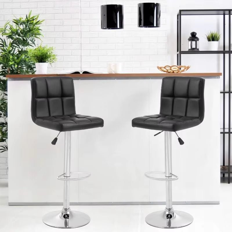 Counter Height Bar Stools with Backrest & Swivel